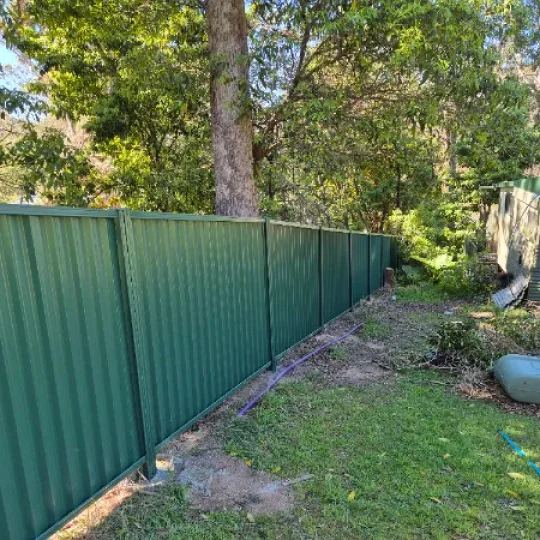 Green Colorbond Fence