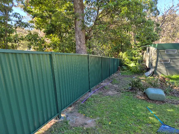 colorbond fencing in bega Green Colorbond Fence